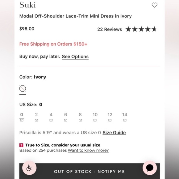 Oh Polly Suki Lace Trim Off-Shoulder Pastel Mini Dress - Whimsical Cottagecore - Picture 8 of 9